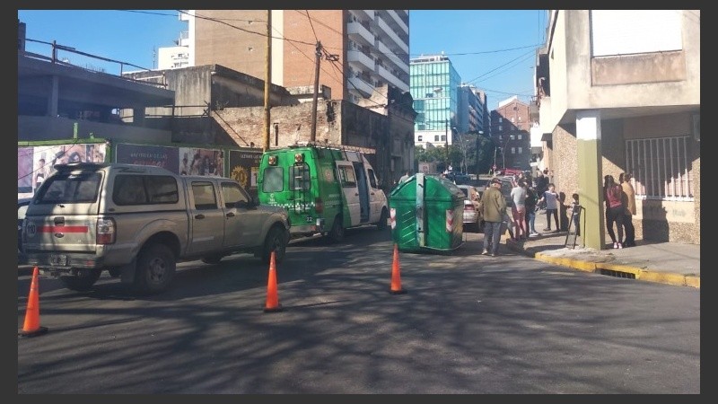 La zona en la que se produjo el derrumbe. 