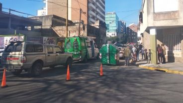 La zona en la que se produjo el derrumbe.