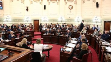 La sesión especial, dentro del recinto.