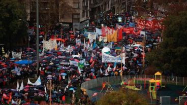 La masiva marcha de este jueves en Capital Federal.
