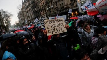 La masiva marcha de este jueves en Capital Federal.
