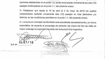 La resolución es del 13 de abril.