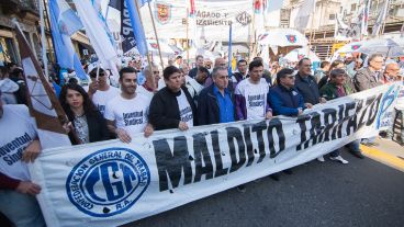 El masivo acto frente al Enargás de Corrientes al 500.