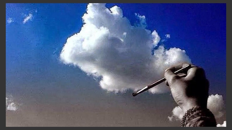 El cielo se pintaba de nubes. 