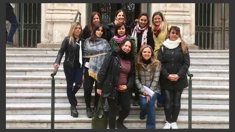 El 20 de septiembre pasado, las madres celebraban el fallo de la Justicia Federal de Rosario. 