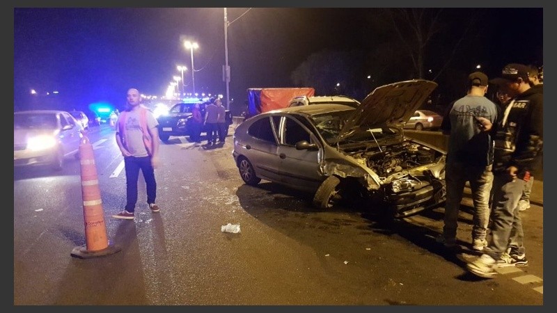 El tránsito estaba reducido por la noche.