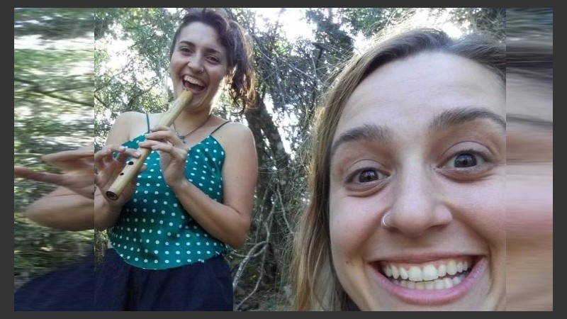 Estefanía y Agostina disfrutan de su viaje en Brasil.