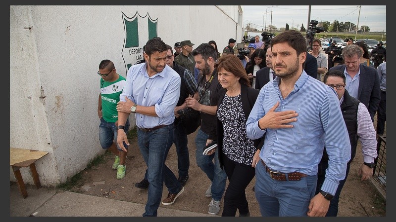 La visita de Bullrich a zona sur este miércoles por la tarde.