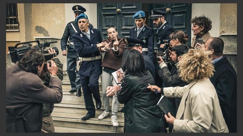 La filmación de Soledad en Italia.