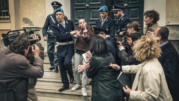 La filmación de Soledad en Italia.