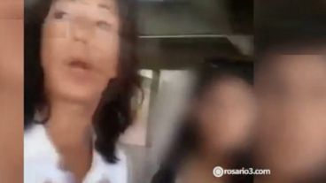 Captura del video filmado por la madre.