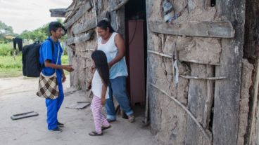 El trabajo del agente sanitario en El Impenetrable.