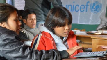 Una imagen del proyecto impulsado por UNICEF en provincias argentinas.