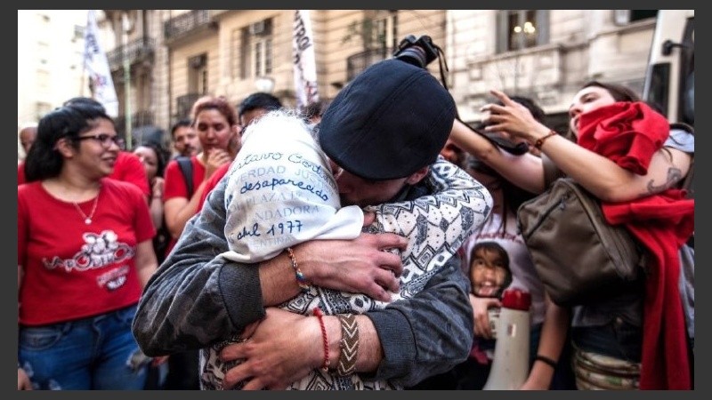Nora Cortiñas presenció la lectura del fallo.