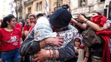 Nora Cortiñas presenció la lectura del fallo.