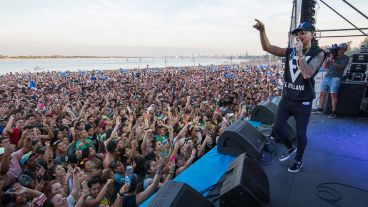 El Villano presente en el escenario.