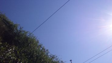 Cielo celeste y sol para rato.