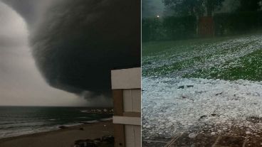 La tormenta que mete miedo y el granizo caído.