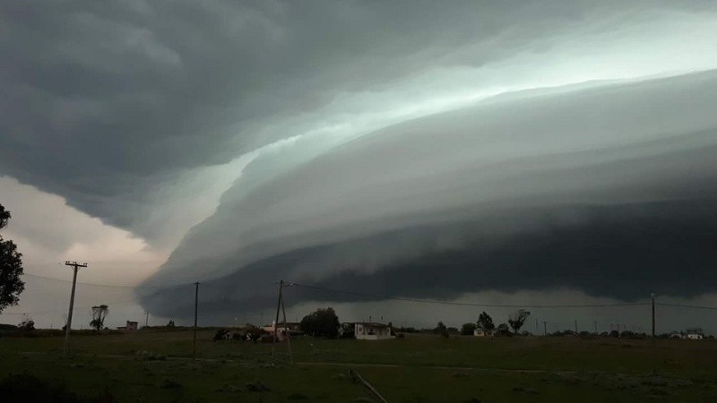 El temporal fue impactante en Mar del Plata.