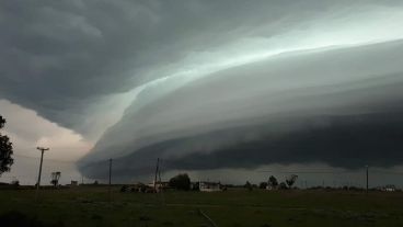 El temporal fue impactante en Mar del Plata.