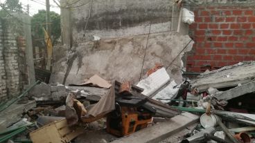 La explosión se produjo en un galpón de calle Biedma.