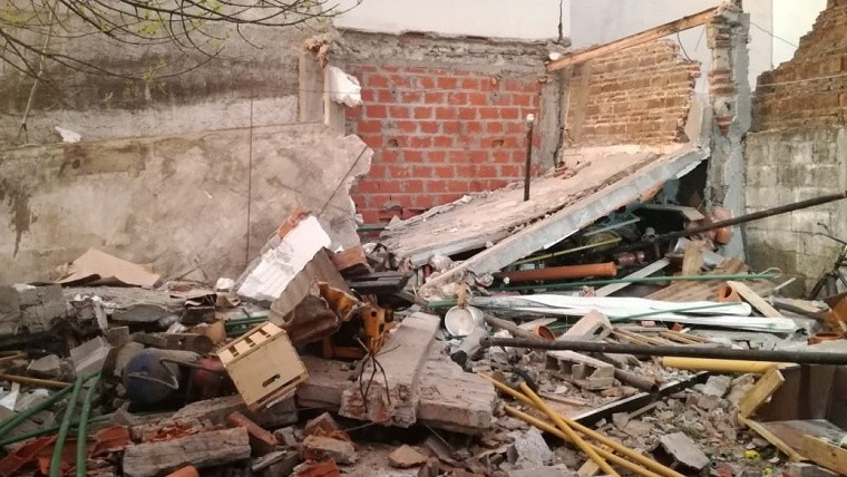 Ver imagen en tamaño completo La explosión se produjo en un galpón de calle Biedma.