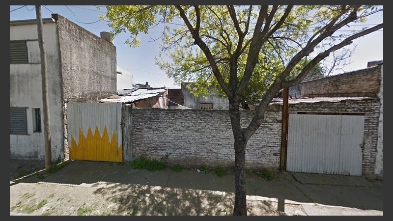 Así era el frente del galpón antes del incidente.