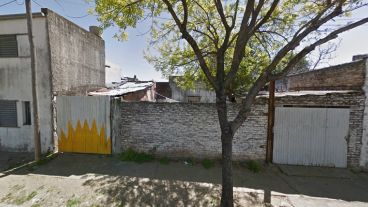 Así era el frente del galpón antes del incidente.