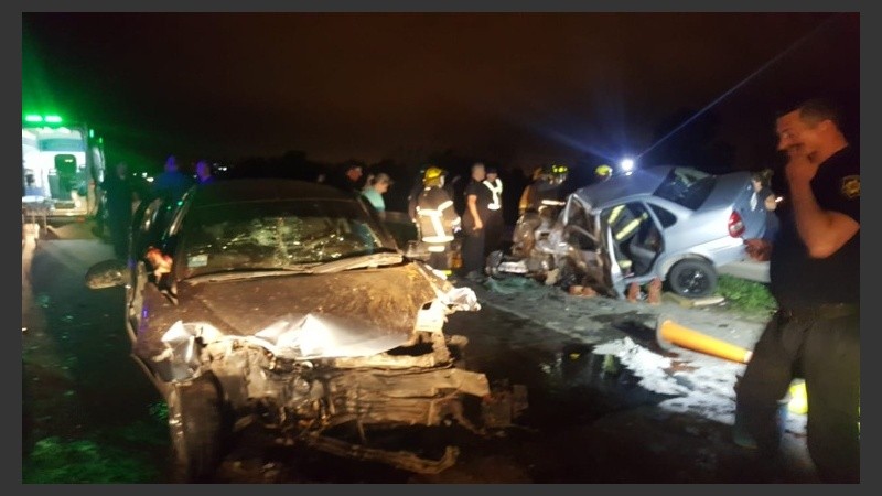 El choque en la autopista Rosario-Córdoba fue a la altura de Funes.