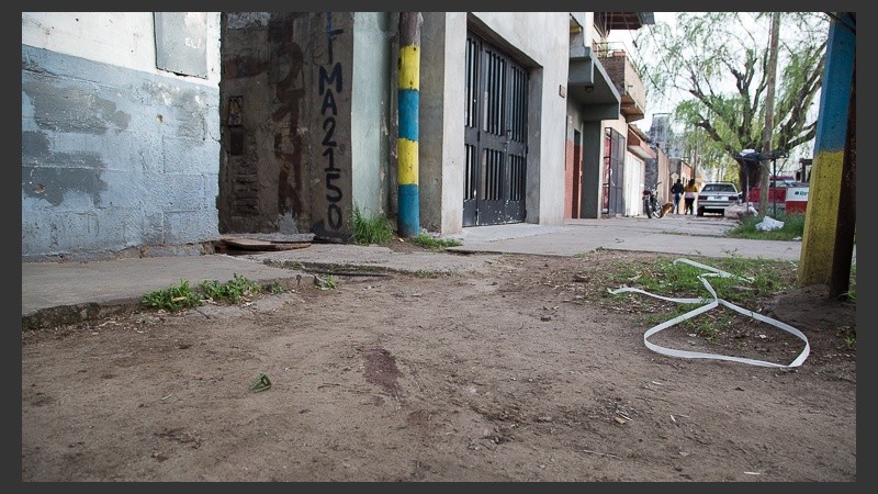 La zona donde tuvo lugar el doble homicidio. 