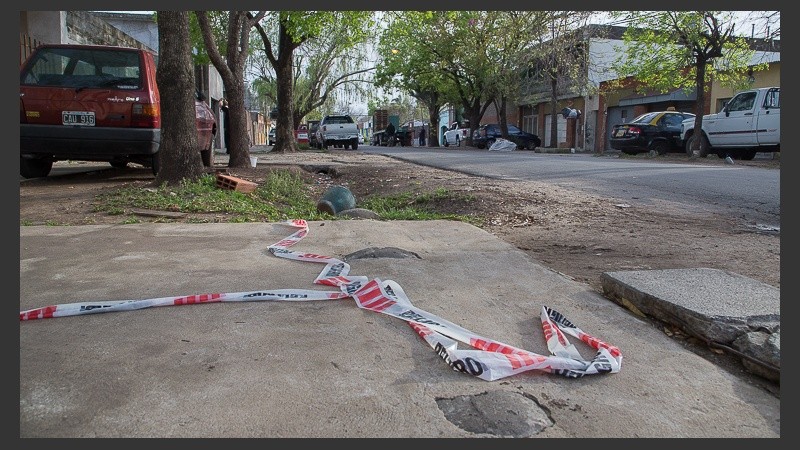 La zona donde tuvo lugar el doble homicidio. 