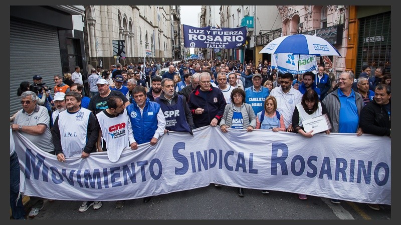 Se realizaron diversas y masivas marchas por el centro de la ciudad.