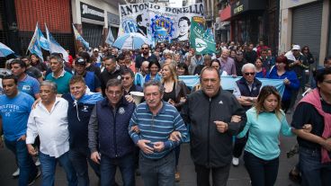 Se realizaron diversas y masivas marchas por el centro de la ciudad.