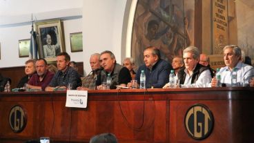 Los referentes de la CGT realizaron un balance del paro en conferencia de prensa.