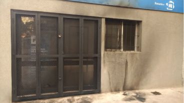 Así quedó la fachada.