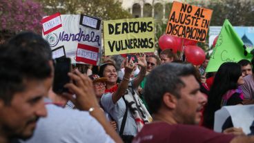 Masiva movilización por los derechos de salud y asistencia.