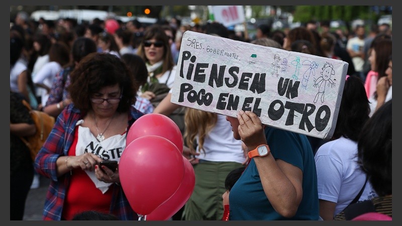 Masiva movilización por los derechos de salud y asistencia. 
