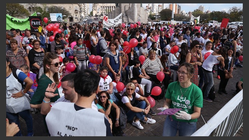 Masiva movilización por los derechos de salud y asistencia. 