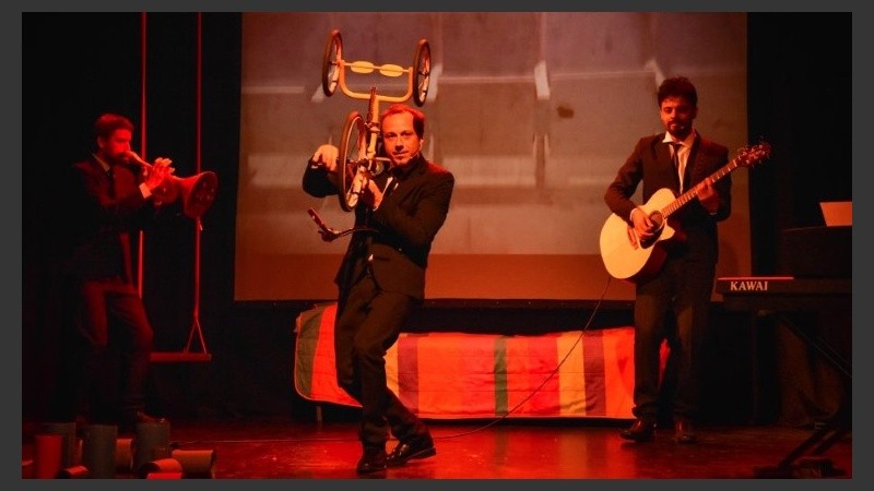 En escena: Pablo Ríos, Pablo Bernasconi y Eugenio Davide.