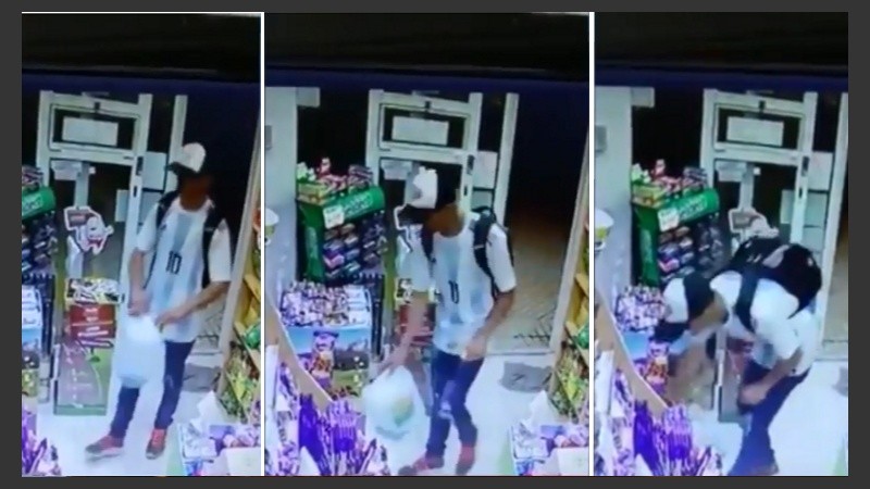 Captura de pantalla del video de seguridad. 