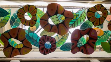 "Los jardines nos miran", la nueva intervención en Pasaje Pan.