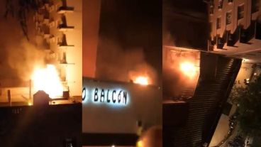 Los usuarios de las redes sociales registraron el fuego.