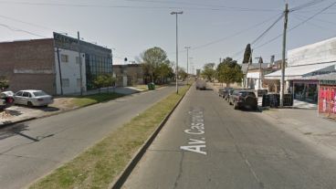 La zona donde fue el violento robo a una familia.