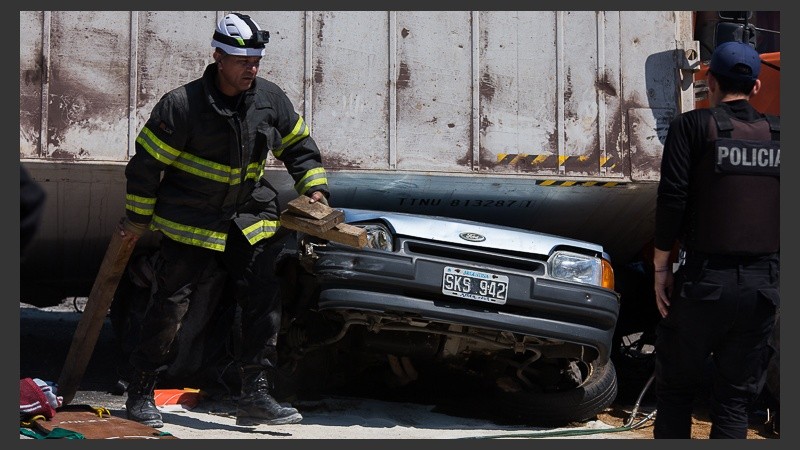 El sinietro vial en Circunvalación este miércoles por la mañana.