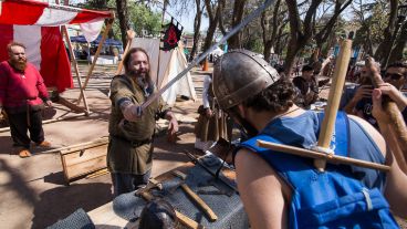 Volver al pasado: el encuento medieval contó con diferentes actividades a lo largo del día.