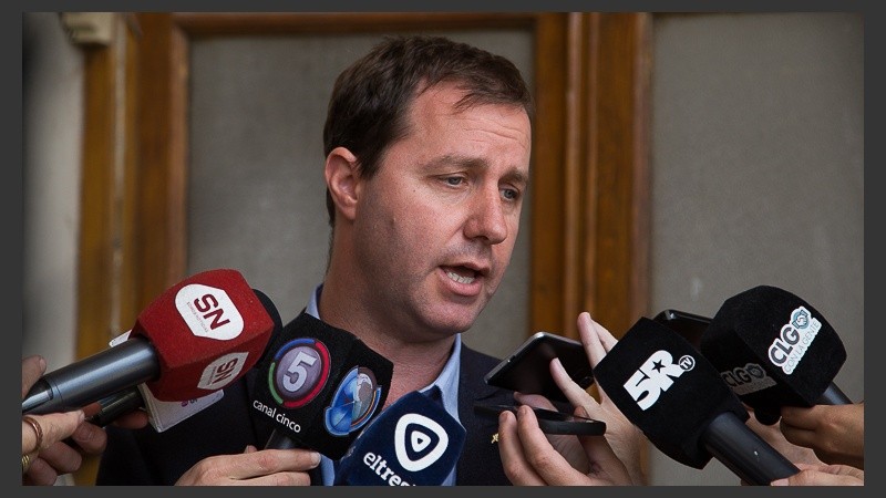 Diego Maio, coordinador de Seguridad Deportiva de Santa Fe, también estuvo presente.