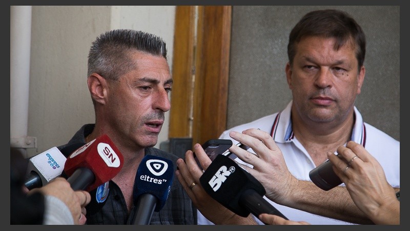 Cristian D'Amico, vicepresidente leproso tras la reunión de este lunes.