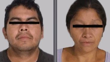 La pareja detenida en México.