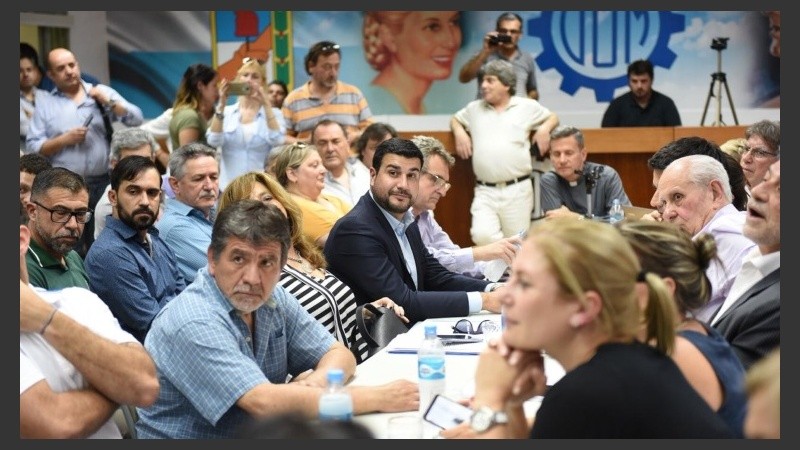 Marcos Cleri participó de una reunión en la UOM.