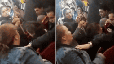 Tensión en el colectivo en Bogotá.